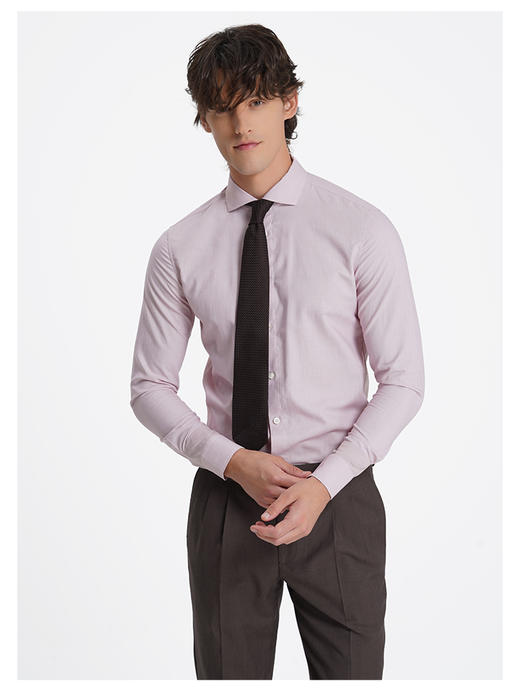 callisto薄雾粉莱赛尔棉混纺衬衫 商品图2