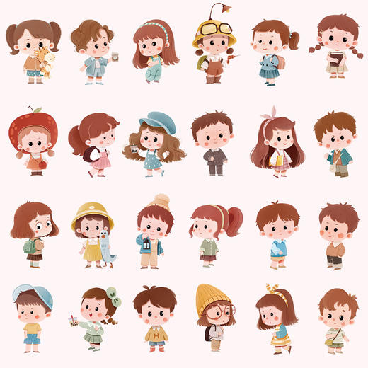 萌翻全场 可爱人物绘画教程 可爱人物头像插画教程*基础入门 Q版二次元萌人物 ipad绘画手绘均可 商品图1