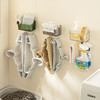 【壁挂衣架收纳架，衣架衣夹有序规整】纳川晾衣架衣夹收纳架神器 多用免打孔壁挂式收纳架 杂物整理收纳盒-QQ 商品缩略图2