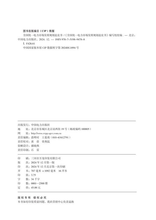 全国统一电力市场发展规划蓝皮书 商品图3