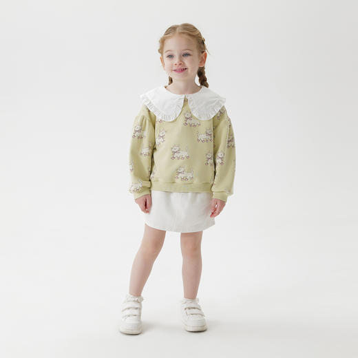 马克珍妮女童花苞纯棉牛仔绣花半裙2025年春装新款250201 商品图2