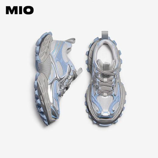MIO米奥复古圆头厚底机甲风老爹鞋轻便休闲女单鞋M251586763 商品图3