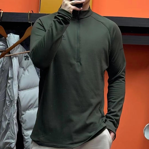 正品KAILAS凯乐石藏柏立领半开胸抓绒衣保暖吸湿速干，适合户外登山徒步 商品图5