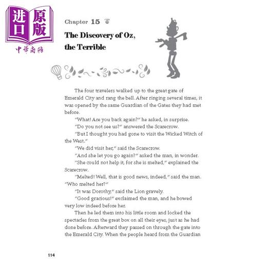 【中商原版】敦煌书局少儿英语教辅童书 经典阅读：绿野仙踪 Caves Select : The Wonderful Wizard of Oz 英文原版  商品图4