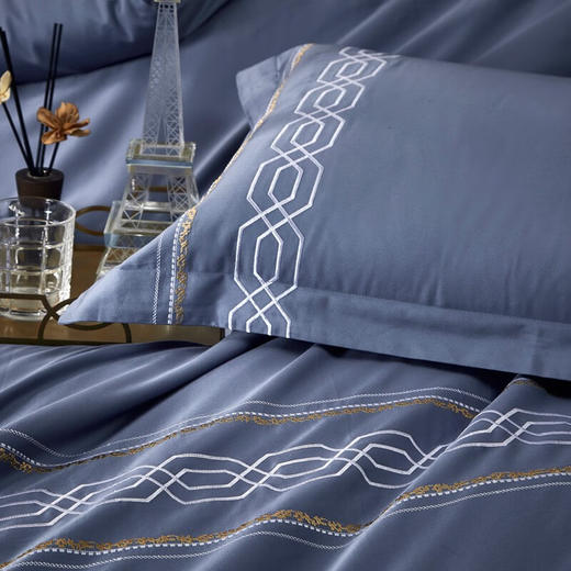 富安娜 高档四件套-柏林之约【HSCJ10.0】 商品图5