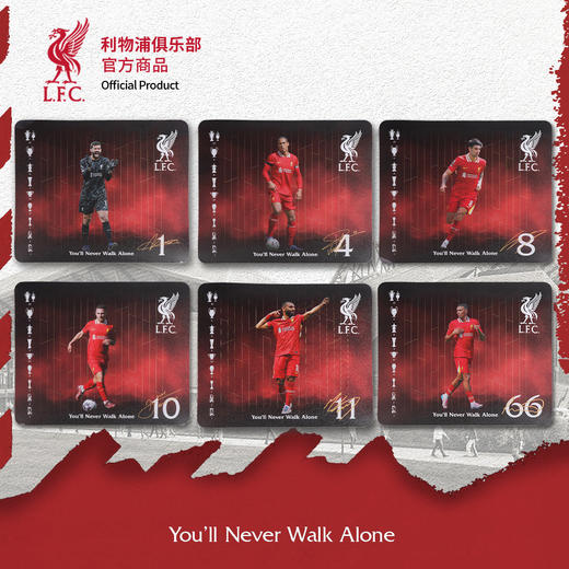 【官方正版】利物浦俱乐部 | 球员肖像鼠标垫足球迷电竞桌垫 商品图0