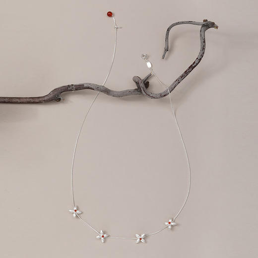 【以花迎春·以钱迎福】走花路行大运·连钱纹 红绳/项链/耳钉系列 商品图5