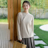 雀说新中式长袖德绒打底衫女高级感可外穿保暖内搭上衣AL6334 商品缩略图2