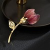 雀说高档高级感复古优雅布艺郁金香胸针女轻奢时尚花朵胸花别针配饰ALXZ0047 商品缩略图3
