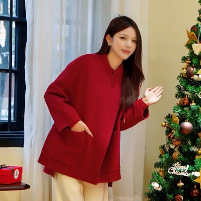 M1L1臣禾新中式呢大衣 JZ244080475 商品图0