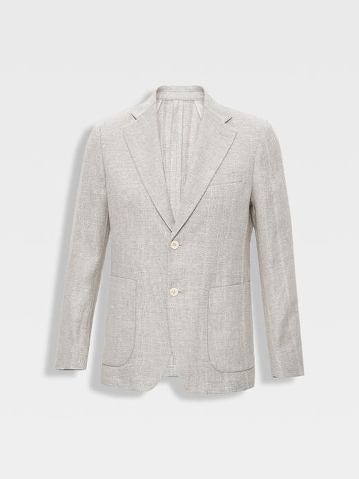 callisto米色聚酯纤维亚麻混纺便西 商品图0