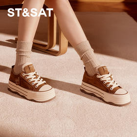 星期六休闲加绒保暖海盐奥利奥厚底板鞋SSC411DCUN