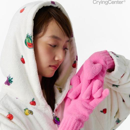 CryingCenter 粉红爱心手套 可爱 哭喊中心 商品图2