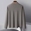 【双面含桑蚕丝】罗蒙春秋男士长袖polo衫绣花t恤百搭舒适男长袖上衣 商品缩略图8