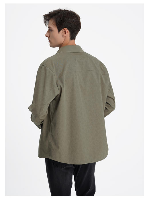 callisto绿色棉麻混纺外套 商品图4