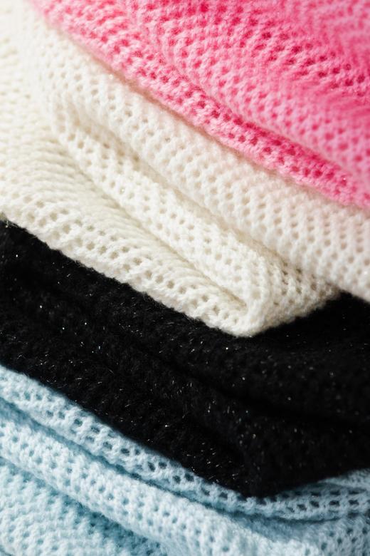 不经意的高级感 | 100纯羊绒细闪春款圆领针织上衣 商品图7