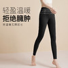 C1-【10A抑菌】【平脚打底裤】润微含腈纶+蚕丝高腰收腹护膝贴片蓄热秋冬打底裤磨绒保暖单裤女 山野柔情/繁花护溪/雪翎春江 商品缩略图3