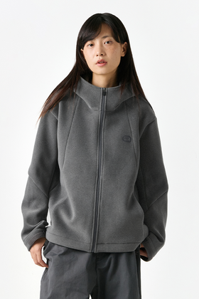 CryingCenter 毛呢绒深花灰分割外套夹克 哭喊中心