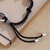 子佩集S999银【真言随心】手链纯银【N020-1】仿古拉绳黑绳2501 商品缩略图3