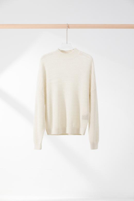 不经意的高级感 | 100纯羊绒细闪春款圆领针织上衣 商品图2