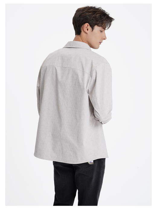 callisto看见系列卡其色棉麻混纺外套 商品图4