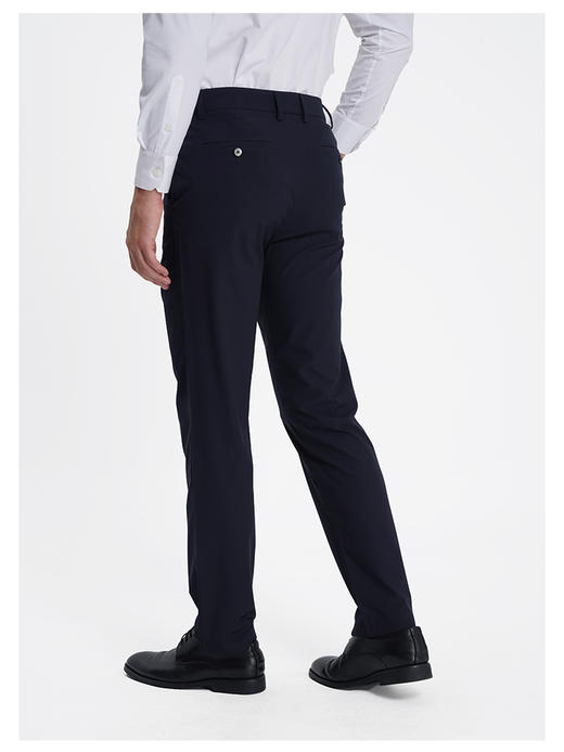 callisto藏青聚酯纤维混纺休闲裤 商品图4