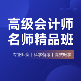 2025高级会计师名师精品班