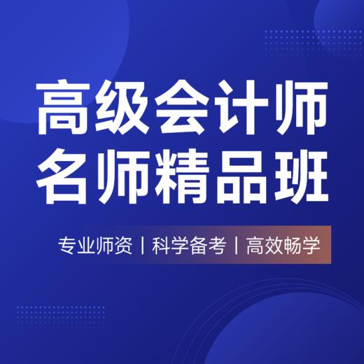2025高级会计师名师精品班 商品图0