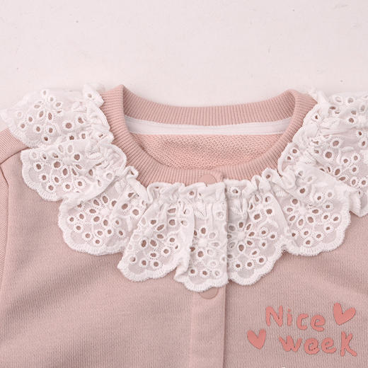 棉果果春季新品商场同款女童蕾丝花边毛衫针织开衫M122100225076 商品图3
