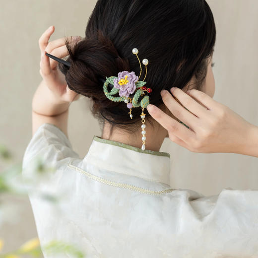 苏苏姐家贞青永偕套装手工diy钩针编织蕾丝线材料包耳饰项链手链 商品图1