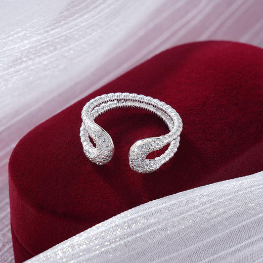 子佩集S925银【静染】戒指纯银【JZ-1343】原创2缠绕2501 商品图0