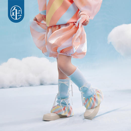 年衣儿童袜套2025年春季新款女童堆堆袜宝宝腿套中长筒小腿护膝袜子奇妙糖心筒袜 商品图1