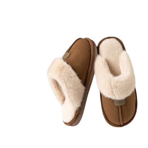 「高颜值！数色可选」冬季新款毛毛拖鞋 女居家防滑室内保暖情侣拖鞋时尚EVA棉拖鞋 商品图4