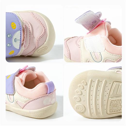 贝贝怡春季新款男女宝宝学步鞋婴幼儿童稳步鞋软底舒适包头鞋萌娃防踢鞋ZB1EX024 商品图6