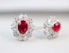 1.15ct刻面红宝石耳钉 商品缩略图0