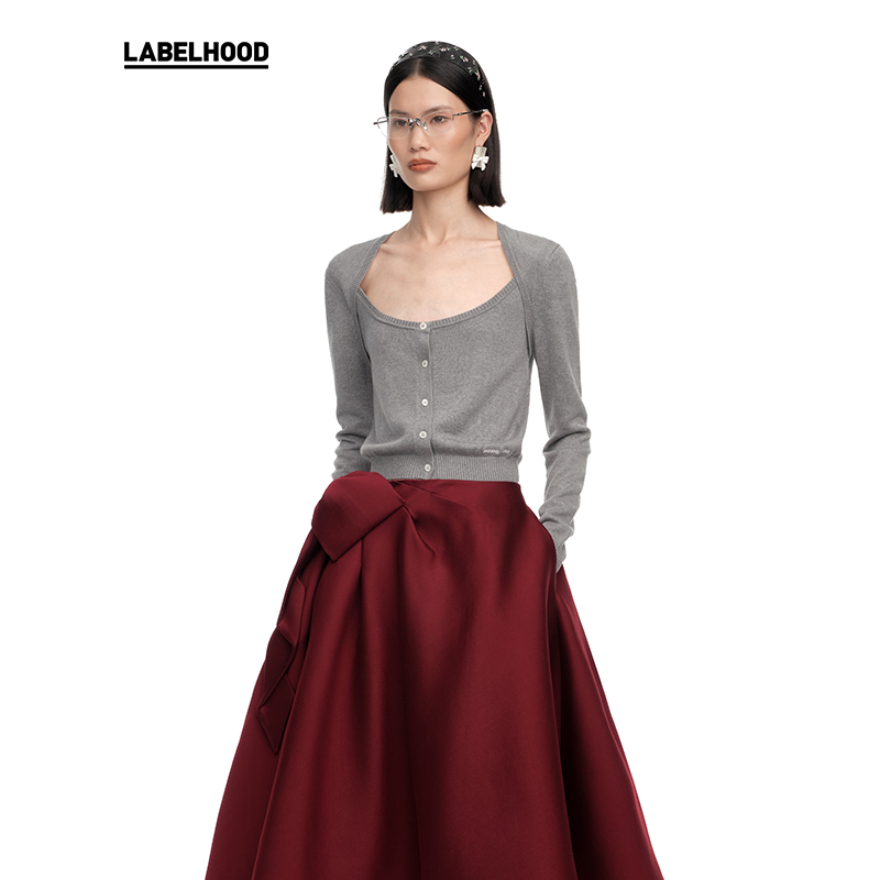 【SHUSHUTONG】蕾虎时尚百搭坎肩针织开衫2025春夏新款女装上衣