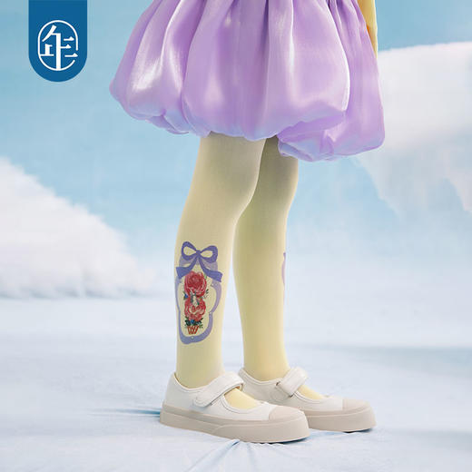 年衣童装女童袜子连体袜2025春季新款儿童百搭原创设计打底袜子萌耳花花裤袜 商品图4