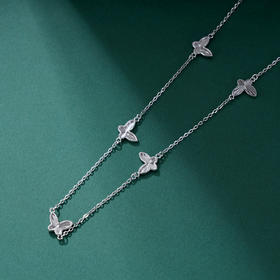 子佩集S925银【蝴蝶之恋】套链纯银【FYL-1646】时尚项链2501