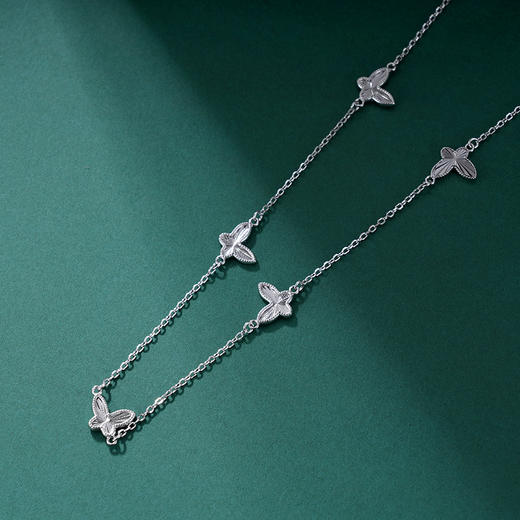 子佩集S925银【蝴蝶之恋】套链纯银【FYL-1646】时尚项链2501 商品图0