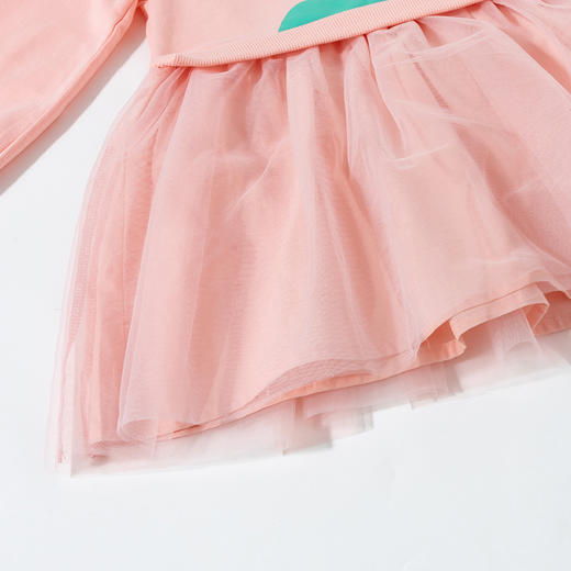 贝贝怡公主裙2025新款春秋童趣可爱休闲圆领长袖连衣裙ZB1EQ005 商品图5