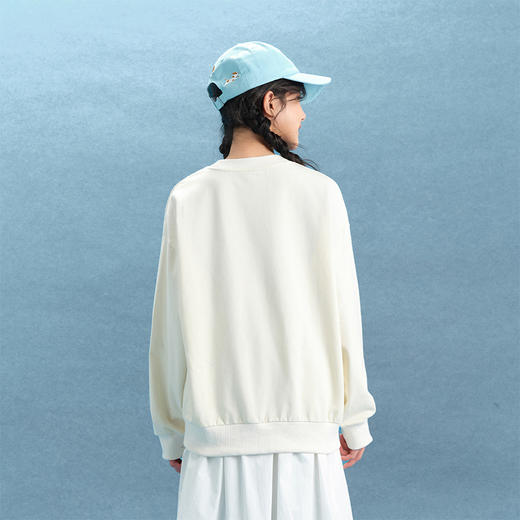 笛莎Deesha青少年女童卫衣2025春季女童圆领卫衣 商品图4