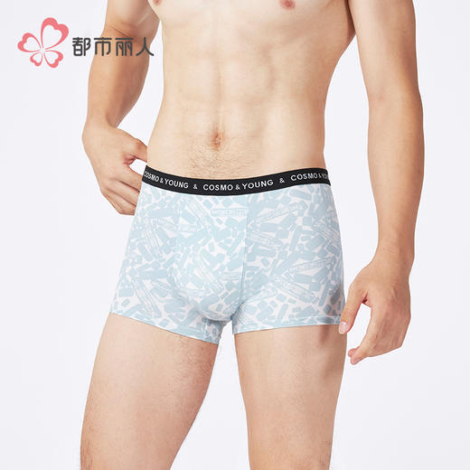 都市丽人锦纶平角冰丝潮流时尚平角裤FKHC11 商品图2