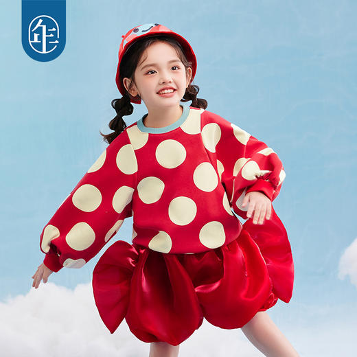 年衣童装女童原创设计奇妙糖心帽子2025年春季新款儿童甜美奇妙糖心帽子 商品图2