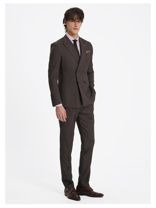 callisto松弛系列咖啡色绵羊毛西服 商品图2