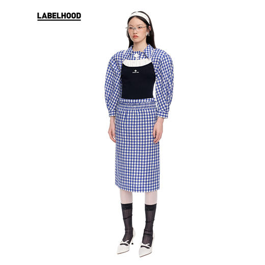 【SHUSHUTONG】蕾虎时尚针织拼接吊带上衣2025春夏新款女装上衣 商品图1