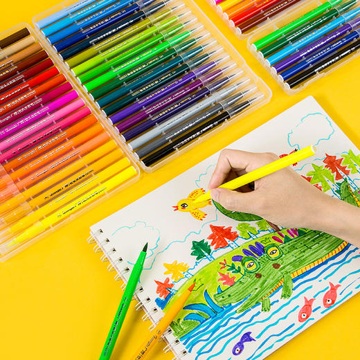 广博软头水彩笔&双头丙烯马克笔&手工diy丙烯马克笔&三丽鸥丝滑旋转蜡笔 商品图1