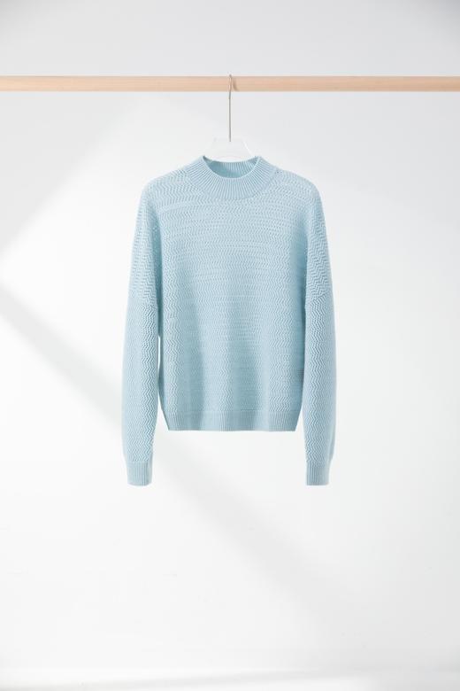 不经意的高级感 | 100纯羊绒细闪春款圆领针织上衣 商品图1