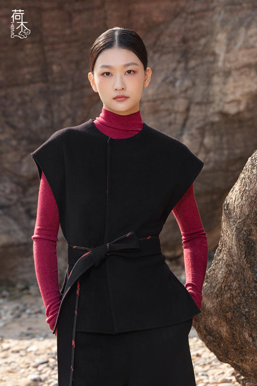 荷木HEMU丨2025新春系列「礼愿」·短马甲 商品图4