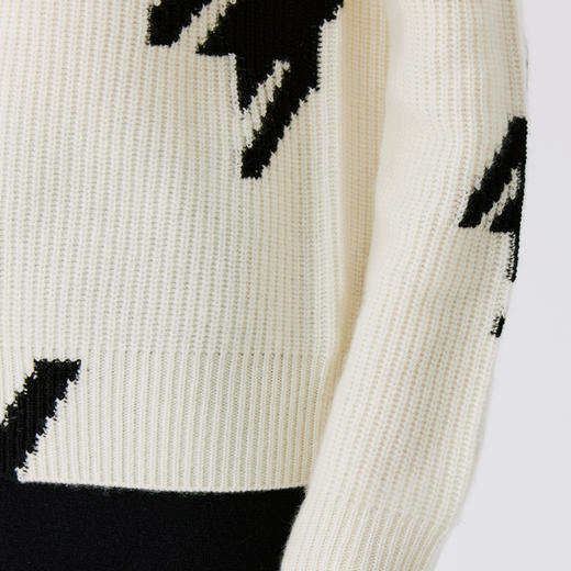 东黎 • 山羊绒女士秋冬千鸟格圆领套衫 4741 商品图11