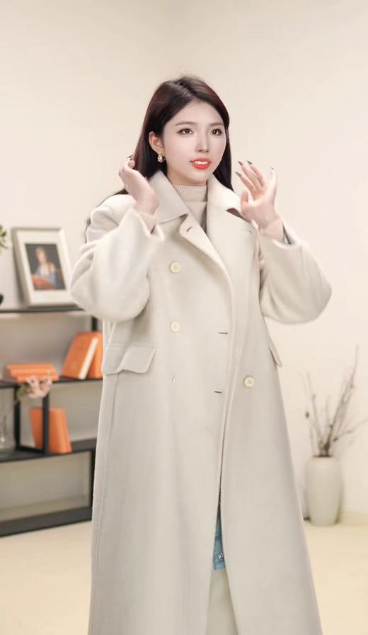 L115以内 臣禾 【雾霾蓝轻薄羽绒】绗缝长款羽绒服9241070152 商品图4